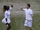 SUPERPÁR. Serena Williamosvá a Andy Murray postoupili ve smíené tyhre do...