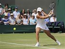 Svtová jednika Ashleigh Bartyová v osmifinále Wimbledonu.