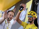 Julian Alaphilippe ped startem 4. etapy Tour de France.