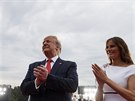 Prezident USA Donald Trump s manelkou Melanie bhem oslav Dne nezávislosti (4....