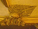 Detail stny v nejvy kupoli olomouckho chrmu sv. Michala. Upinn...