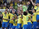 Brazilci slaví triumf na jihoamerickém ampionátu Copa América.