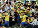 Brazilci slaví triumf na jihoamerickém ampionátu Copa América.