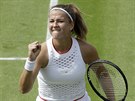 Karolína Muchová v osmifinále Wimbledonu.