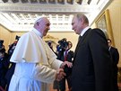 Putin se seel s Papeem Frantikem ve Vatikánu. (4. ervence 2019)