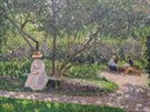 Camille Pissarro, Zahradní koutek v Éragny (Malív domov), 1897