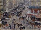 Camille Pissarro, Ulice Saint-Lazare v Paříži, 1897