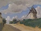 Jean-Baptiste Camille Corot, Vtrný mlýn, 18351840