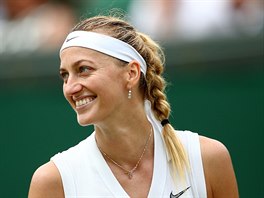 Petra Kvitov ve Wimbledonu.