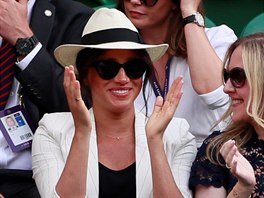 Vévodkyn Meghan na Wimbledonu (Londýn,  4. ervence 2019)