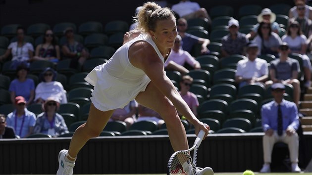 Kateina Siniakov dobh mek ve druhm kole Wimbledonu.