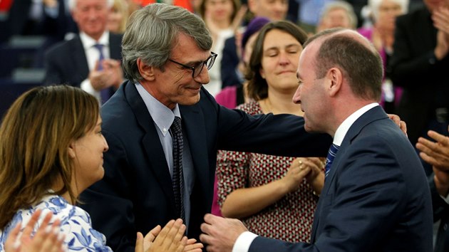 Novm pedsedou Evropskho parlamentu je David-Maria Sassoli. (3. ervence 2019)