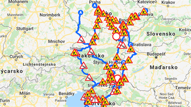 Komplikace pi cestch na jih