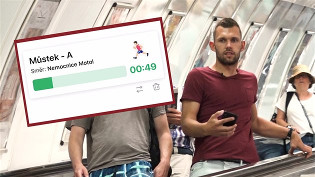 Reportér Matěj Smlsal testuje aplikaci Metroji, která vám ukazuje počet vteřin od odjezdu metra. A radí, zda můžete jen jít, nebo je třeba i popoběhnout.