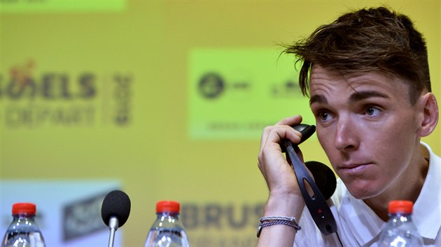 Romain Bardet na tiskov konferenci