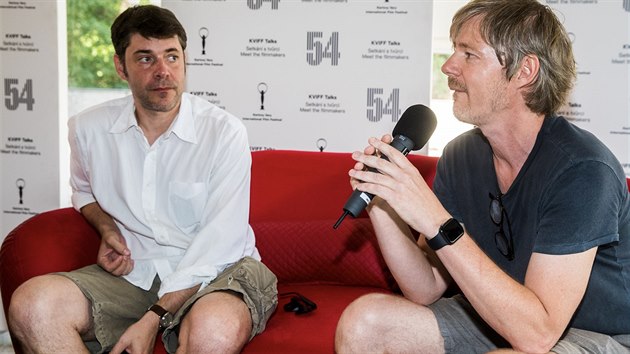Reisi Ivan Zachari a Martin Krej debatuj s filmovmi fanouky (1. ervence 2019).