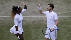 SUPERPÁR. Serena Williamosvá a Andy Murray postoupili ve smíené tyhre do...