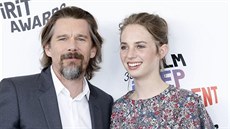 Herec Ethan Hawke a jeho dcera Maya