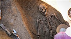 Pi rekonstrukci kanalizace v Táboe objevili kostry prvních obyvatel.
