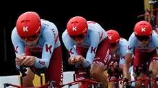 Kaua bhem týmové asovky na Tour.