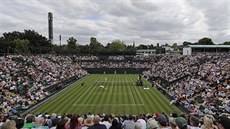 Momentka z All England Lawn Tennis and Croquet Clubu v Londýně při tenisovém...