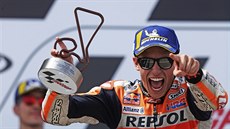 Marc Márquez slaví triumf ve Velké cen Nmecka silniních motocykl