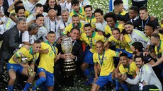 Brazilci slaví triumf na jihoamerickém ampionátu Copa América.