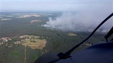 Poár v bývalém vojenském prostoru ve východním Nmecku (1. ervence 2019)