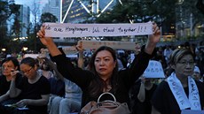 Lidé protestující v Hongkongu (5. ervence 2019). Kvli návrhu plní od ervna...