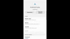 Aplikace Android Auto je lokalizována do etiny.