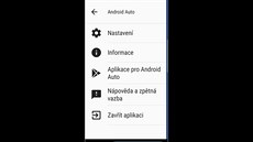 Aplikace Android Auto je lokalizována do etiny.