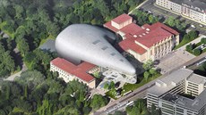 Vítězný návrh prestižního amerického studia na podobu koncertní síně v Ostravě.