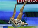 Akvabela Albta Dufková na mistrovství svta v plaveckých sportech.