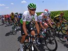 Roman Kreuziger z týmu Dimension Data bhem osmé etapy Tour de France.