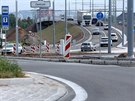 Otevření železničního nadjezdu a kruhového objezdu v Domažlické ulici. (12....