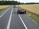 Při nehodě tří vozů poblíž Pohořelic na Brněnsku zemřela žena, která zřejmě...