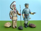 Figurky indiánského bojovníka a dstojníka Unie jsou z asopisu ABC z let 1995...