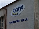 Sportovn� hala v are�lu atletick�ho stadionu M�ru v T�bo�e. (�ervenec 2019)