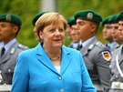 Nmecká kancléka Angela Merkelová se v Berlín setkala s finským premiérem...