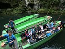Jednou z nejoblíbenjích atrakcí v národním parku eské výcarsko je plavba...