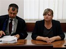 Zuzana Kailov, bval poslankyn a politika ped Okresnm soudem v st nad...