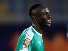 Rozzářený Sadio Mané po vítězství Senegalu ve čtvrtfinále afrického šampionátu