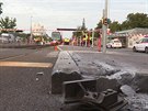 V Praze na Vinohradsk ulici vykolejila tramvaj. (19. ervence 2019)