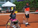 Nejlepí eská tenistka s handicapem Laka Poízková spolupracovala s tenistou...