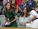 Vévodkyn Kate a Meghan pily na enské finále Wimbledonu podpoit tenistku...