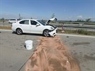 Nehoda na D11 u Hradce Krlov (11. 7. 2019)