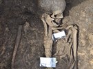Archeologov nali v nevyloupenm hrob slo 2 (na snmku) v Sendraicch dv...