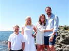 Norský princ Sverre Magnus, korunní princezna Mette-Marit, princezna Ingrid...