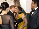 Vévodkyn Meghan, princ Harry, zpvaka Beyoncé a rapper Jay-Z na evropské...