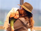 Kristin Davisová a její adoptovaný syn (Kapské Msto, 30. ervence 2018)